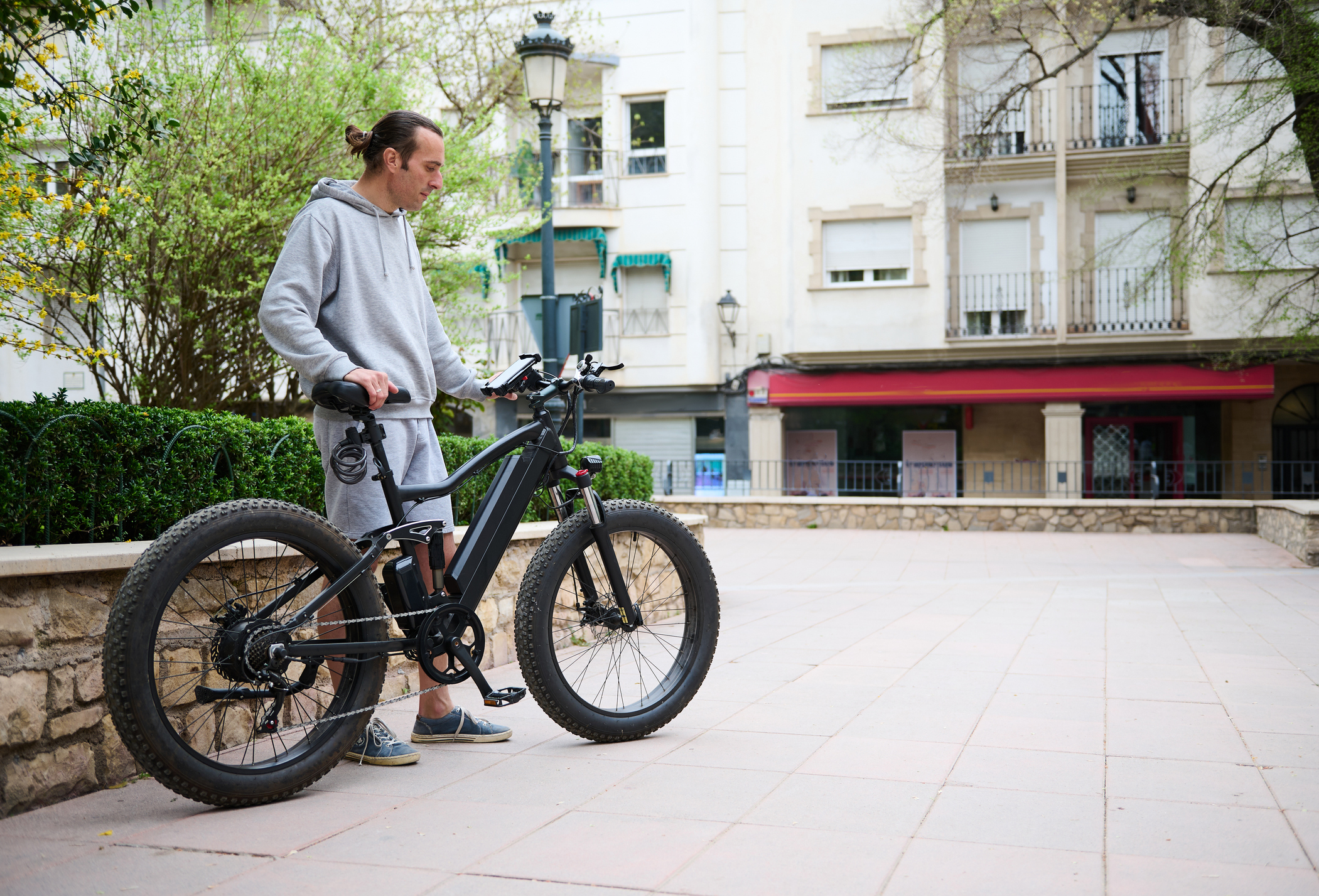 Guy with Bike