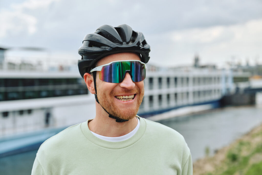 Smiling Biker