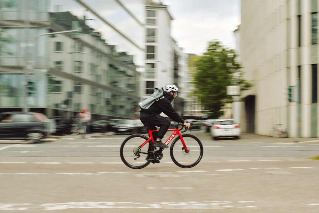 Biker in Red